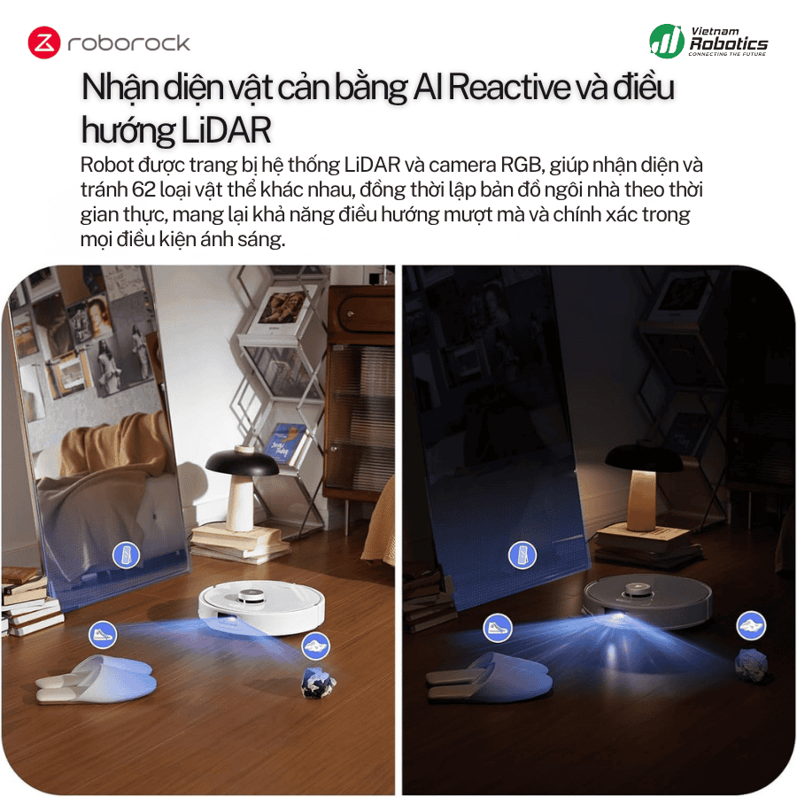  Robot Hút Bụi Lau Nhà Roborock Q Revo Curv - Bảo Hành 24Th