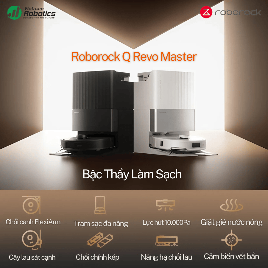  Robot Hút Bụi Lau Nhà Roborock Q Revo Master - Bảo Hành 24Th