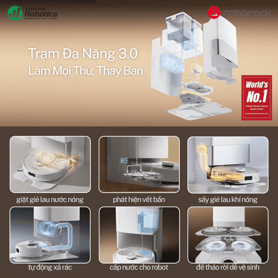  Robot Hút Bụi Lau Nhà Roborock Q Revo Master - Bảo Hành 24Th