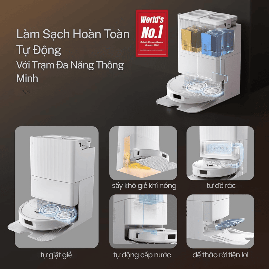Robot Hút Bụi Lau Nhà Roborock Q Revo S - Bảo hành 24 tháng