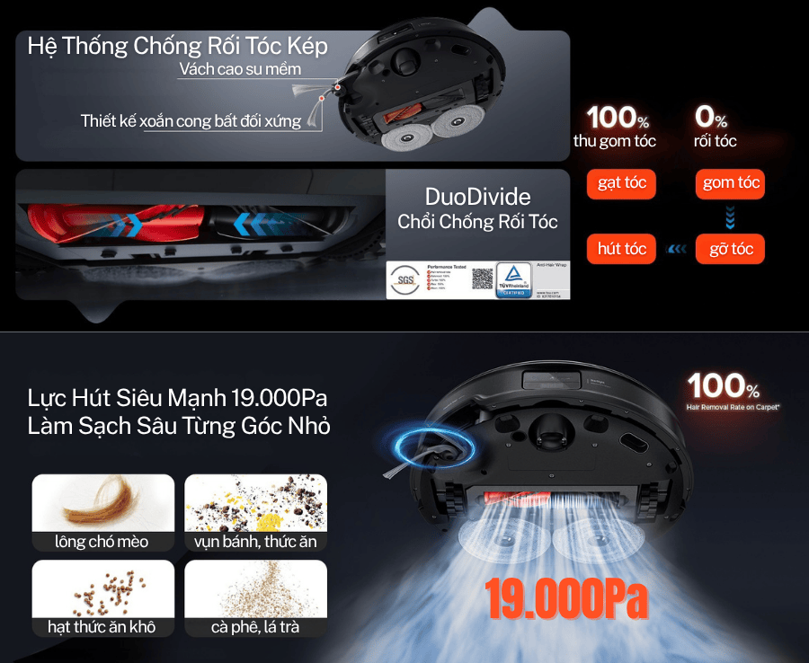 Robot Hút Bụi Lau Nhà Roborock Saros 10R - Bảo Hành 24Th
