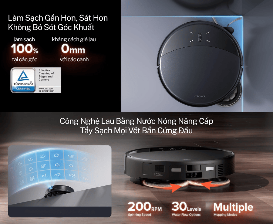 Robot Hút Bụi Lau Nhà Roborock Saros 10R - Bảo Hành 24Th