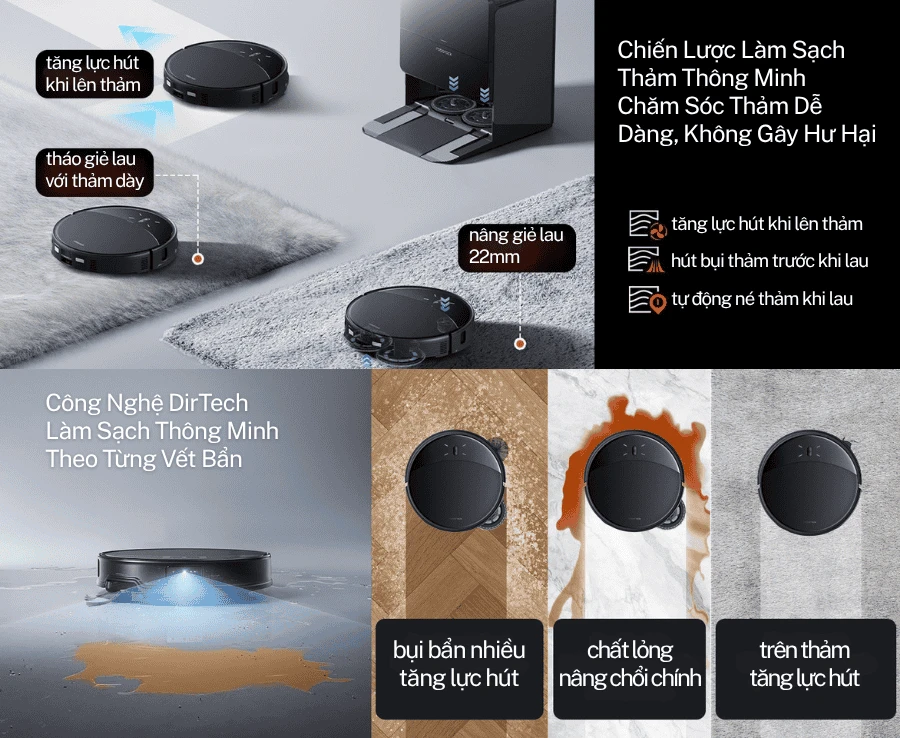 Robot Hút Bụi Lau Nhà Roborock Saros 10R - Bảo Hành 24Th