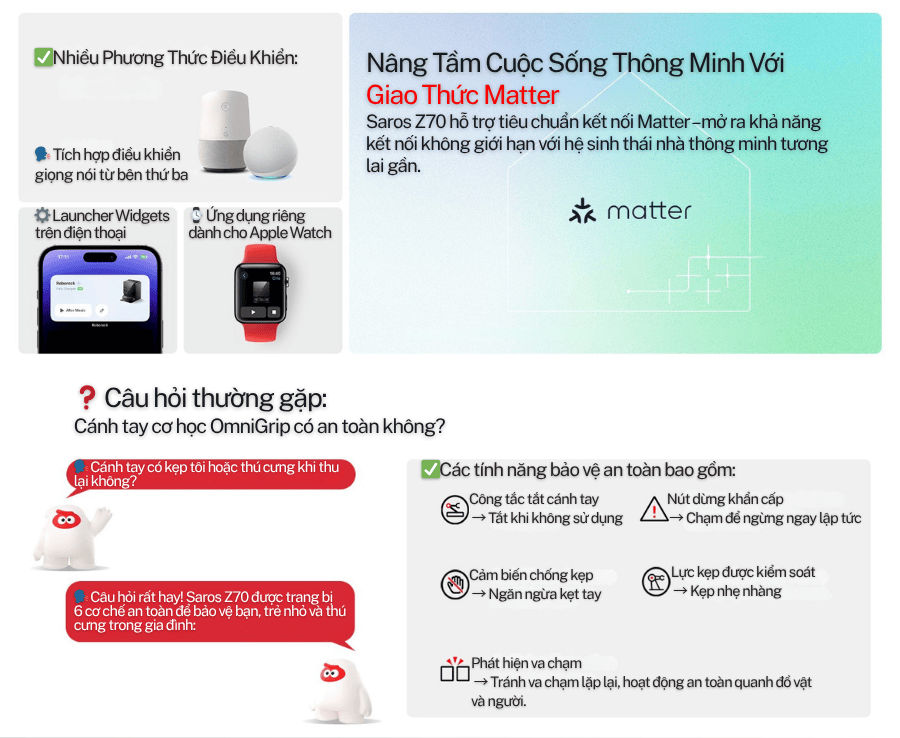 Robot hút bụi lau nhà Roborock Saros Z70