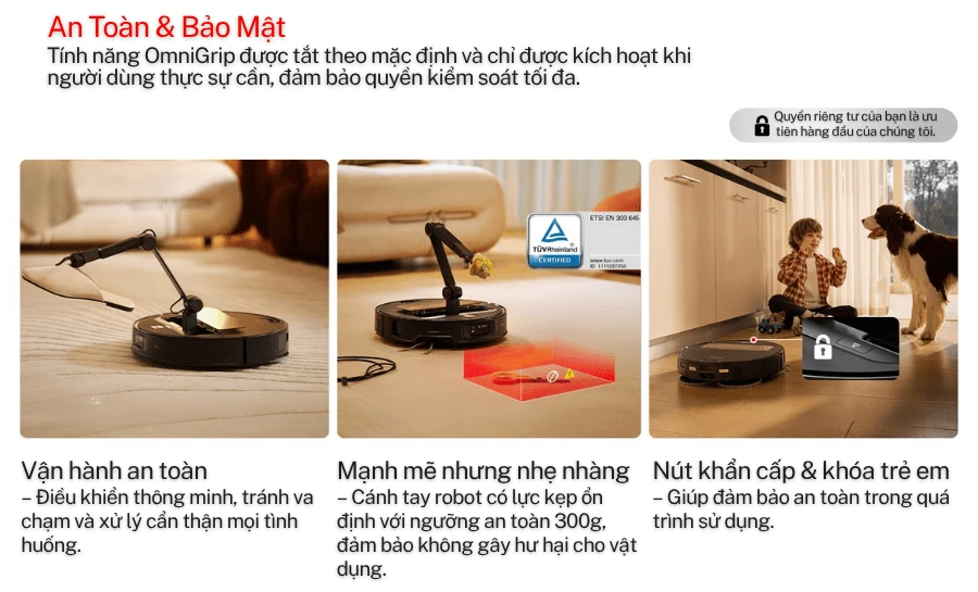 Robot hút bụi lau nhà Roborock Saros Z70