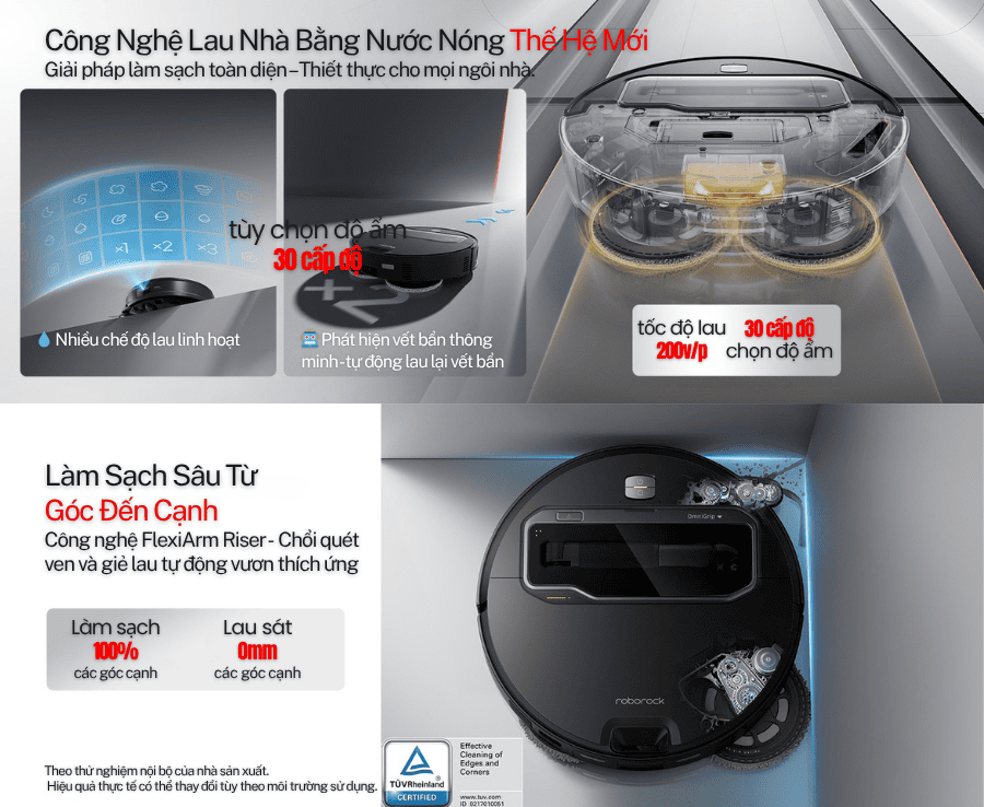 Robot hút bụi lau nhà Roborock Saros Z70