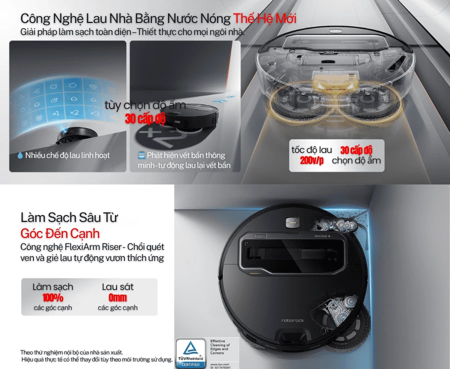 Robot hút bụi lau nhà Roborock Saros Z70