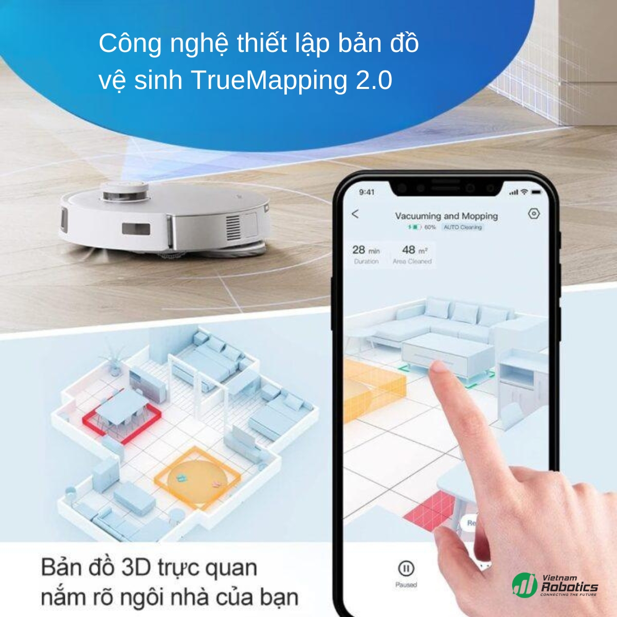 Robot hút bụi lau nhà Ecovacs Deebot T20 Omni - Bản Quốc Tế