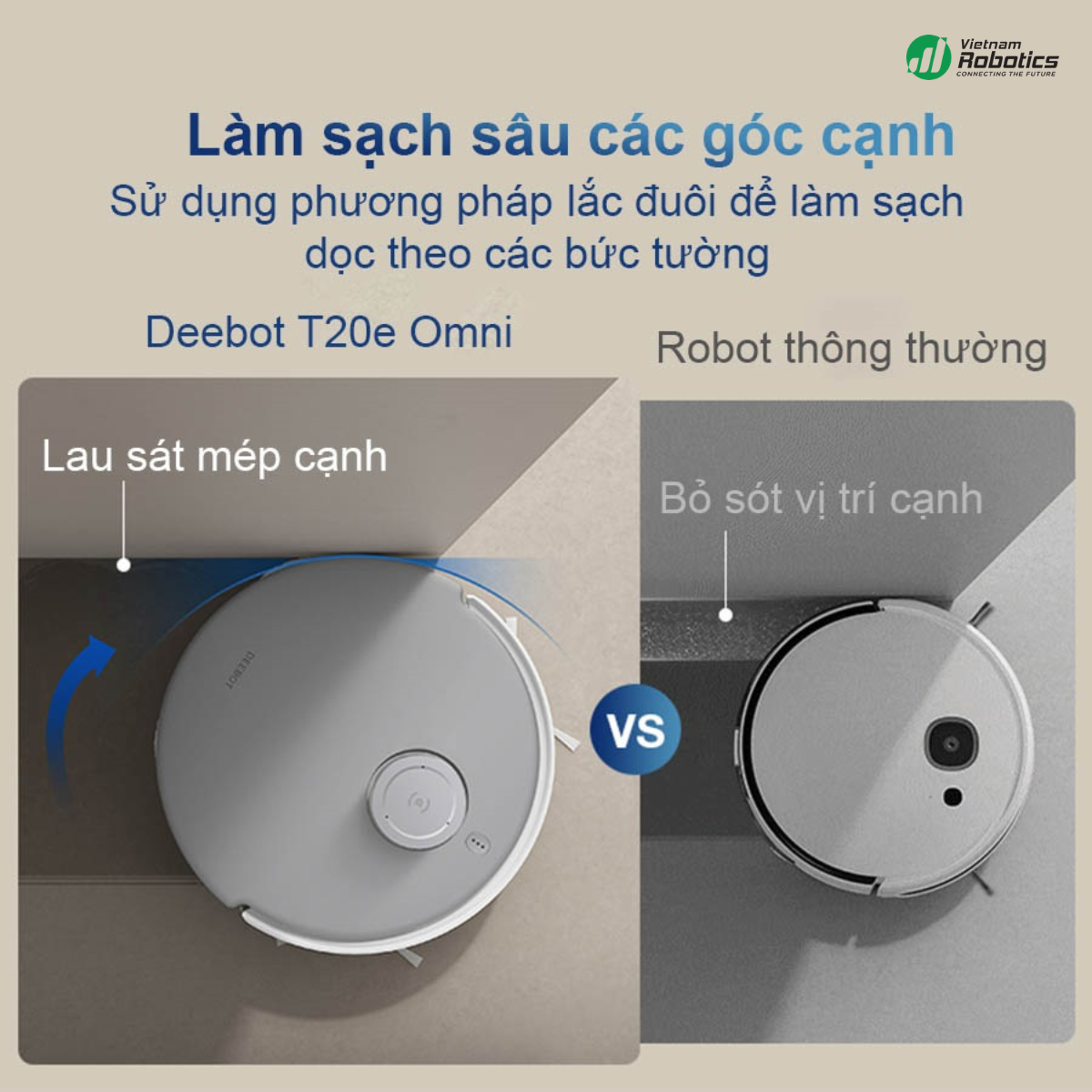 Robot hút bụi lau nhà Ecovacs Deebot T20 Omni