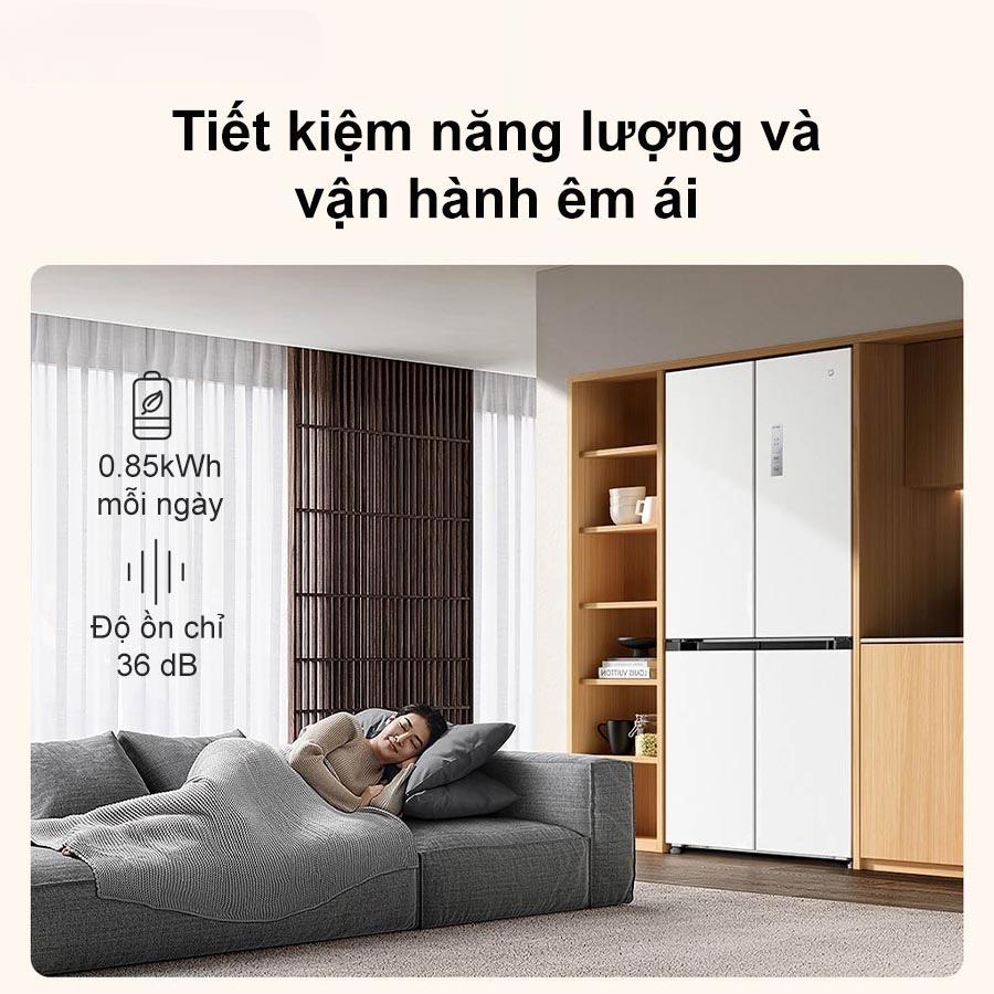 Tủ lạnh Xiaomi Mijia 508L 4 cánh – Thiết kế âm tường, Kết nối App