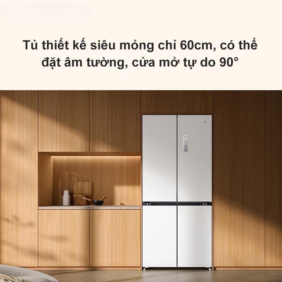 Tủ lạnh Xiaomi Mijia 508L 4 cánh – Thiết kế âm tường, Kết nối App