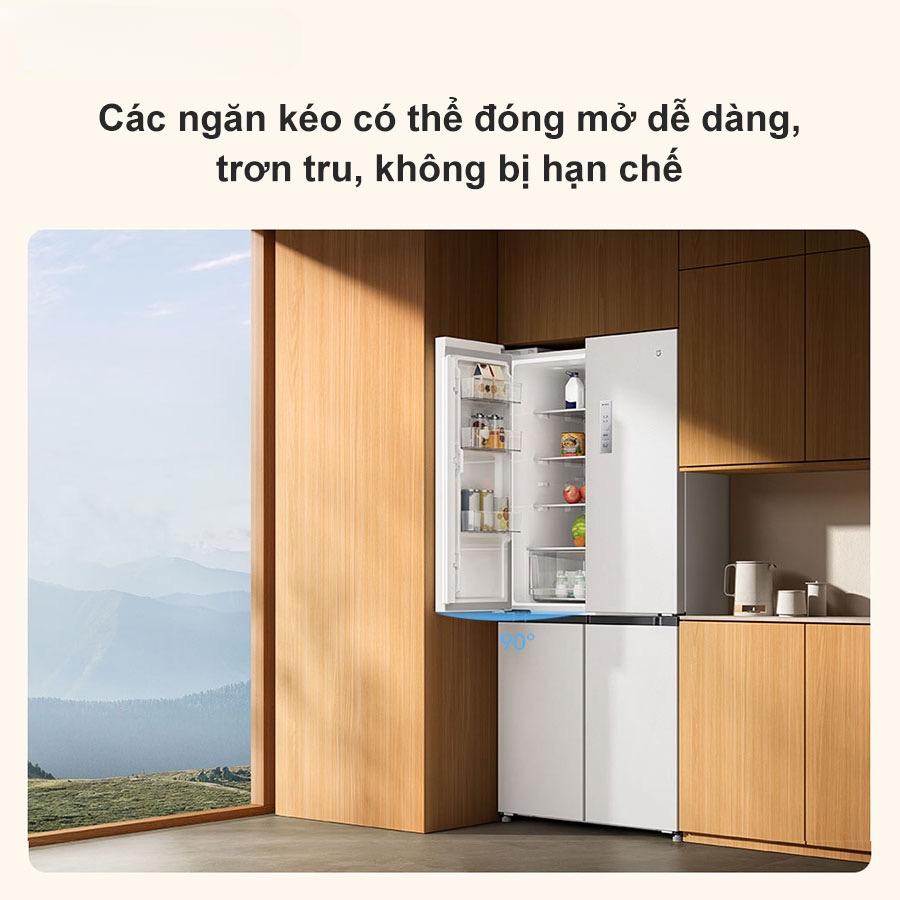 Tủ lạnh Xiaomi Mijia 508L 4 cánh – Thiết kế âm tường, Kết nối App