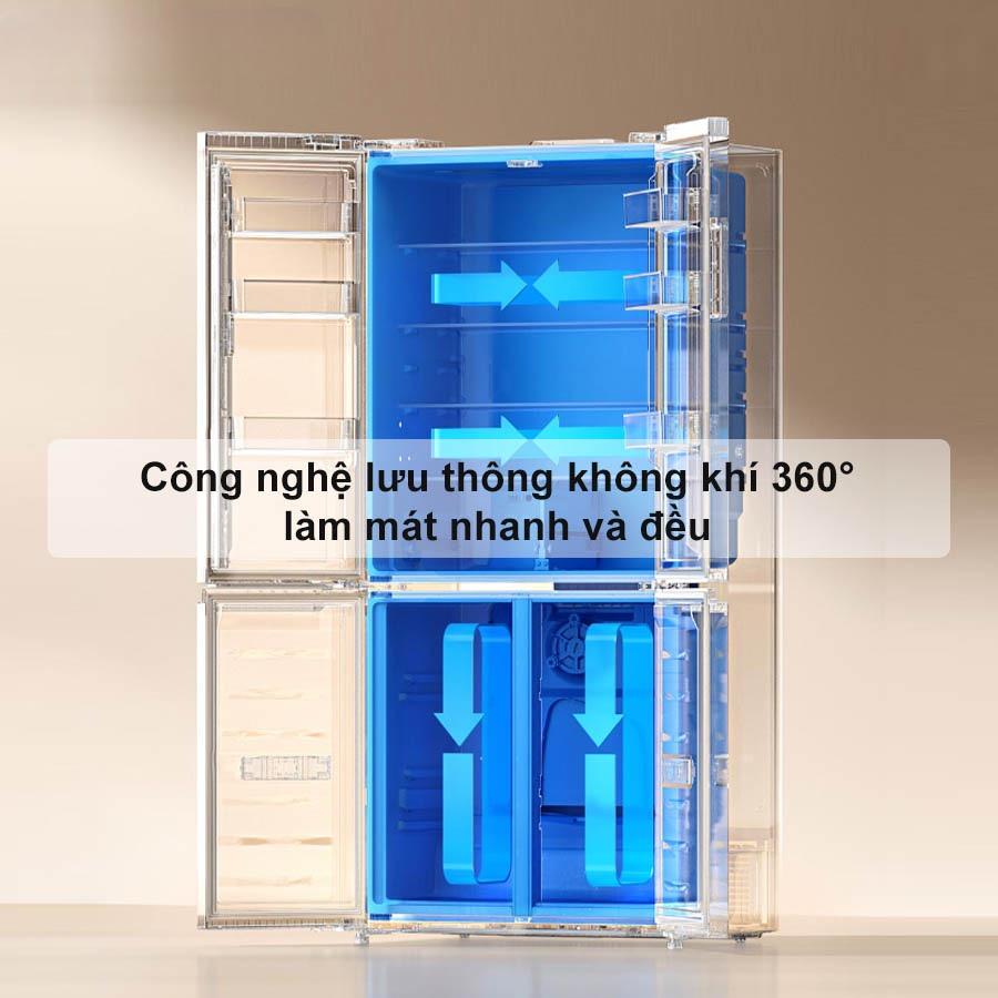 Tủ lạnh Xiaomi Mijia 508L 4 cánh – Thiết kế âm tường, Kết nối App