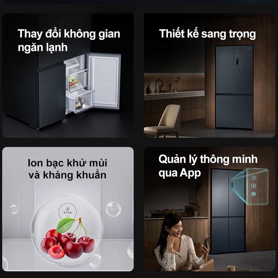 Tủ lạnh Xiaomi Mijia 606L 4 cánh – Cấp đông nhanh, tiết kiệm điện