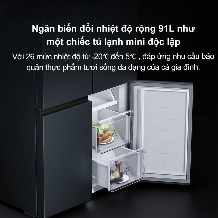 Tủ lạnh Xiaomi Mijia 606L 4 cánh – Cấp đông nhanh, tiết kiệm điện