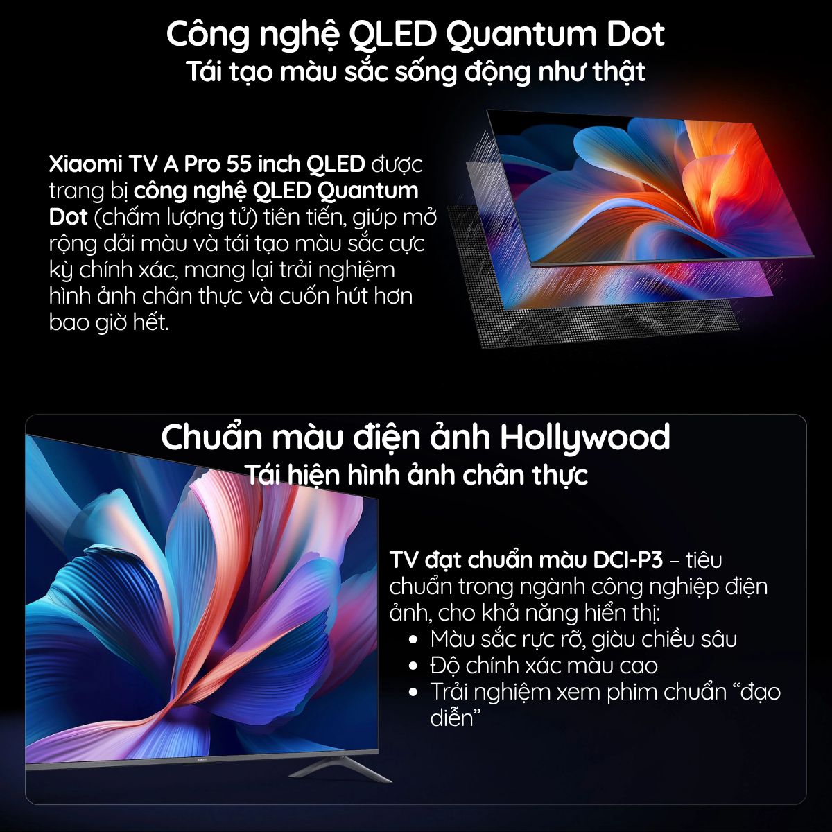 QLED Quantum Dot - Màu sắc chuẩn điện ảnh