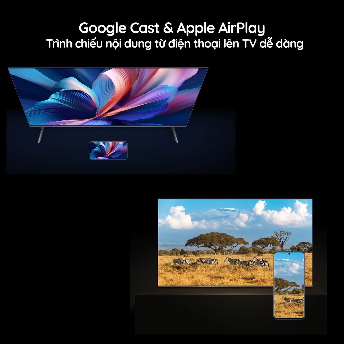 Chromecast + AirPlay - Kết nối toàn diện