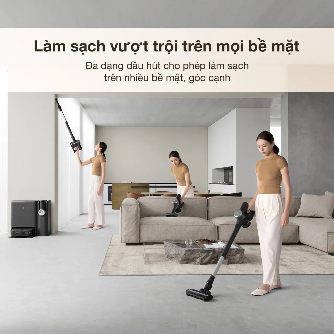 Robot hút bụi lau nhà Ecovacs Deebot X2 OMNI COMBO - Bản Quốc Tế