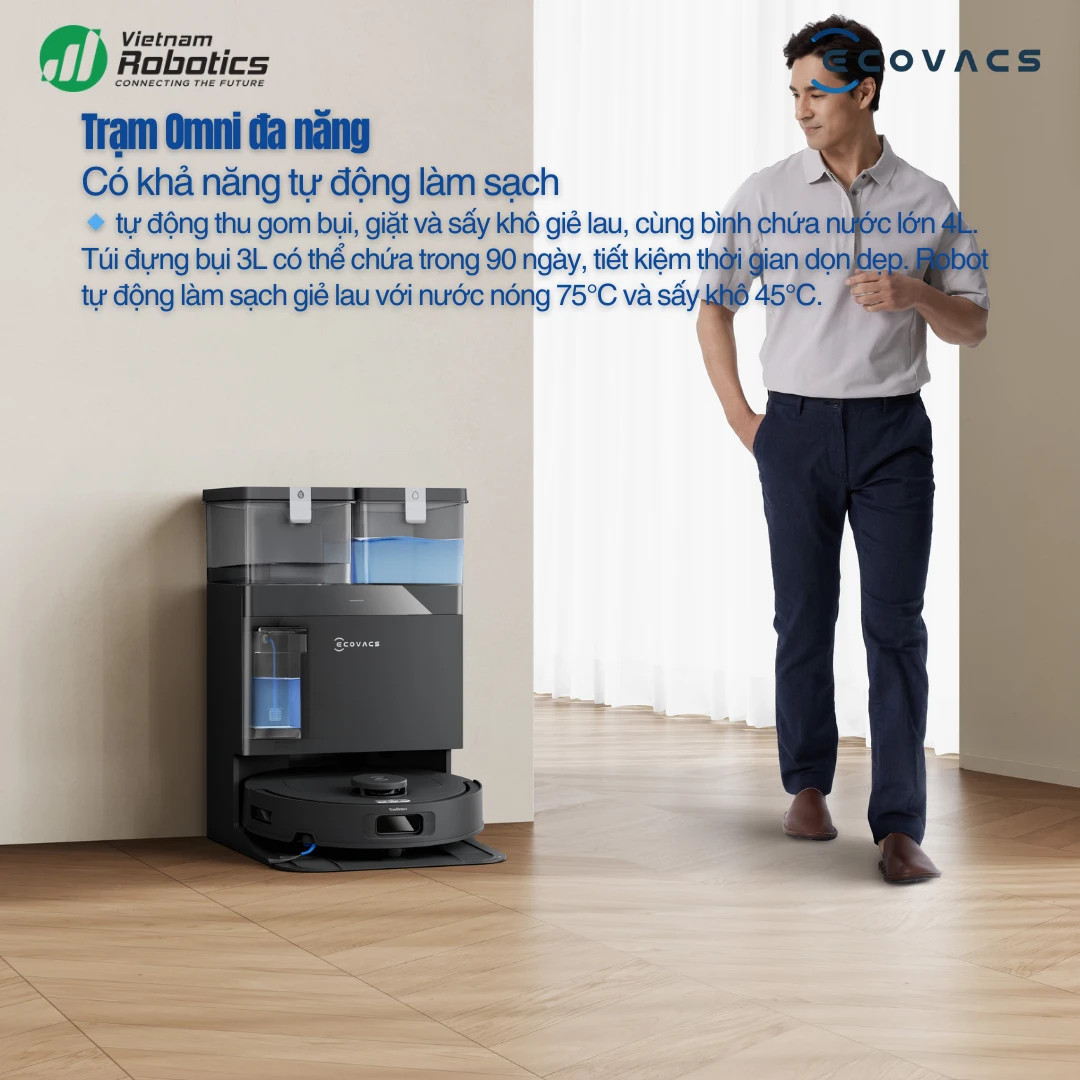 Robot hút bụi lau nhà Ecovacs Deebot T30C 2026