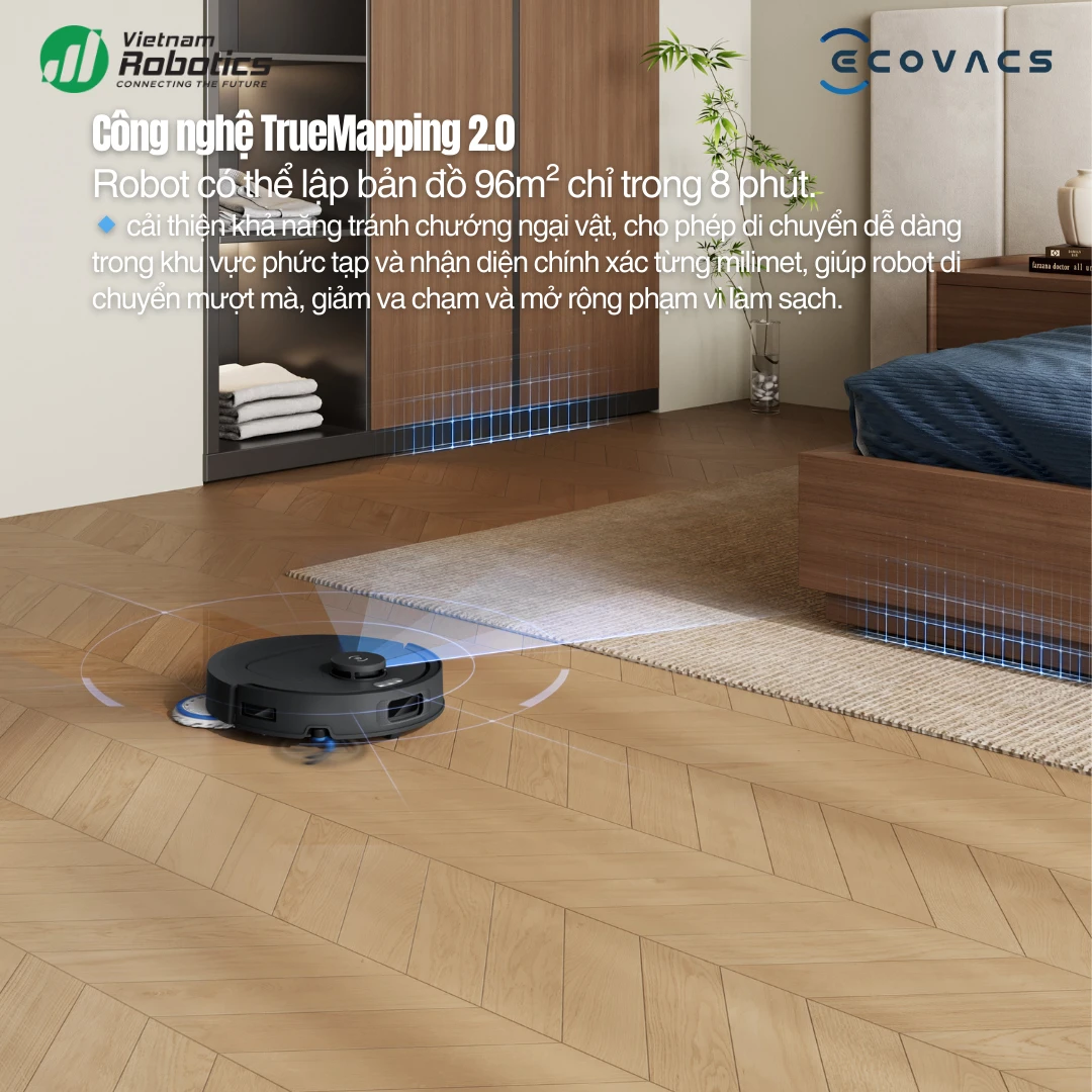 Robot hút bụi lau nhà Ecovacs Deebot T30C 2026