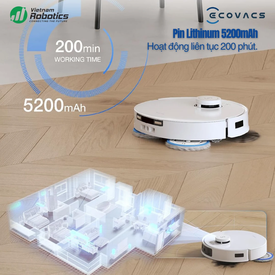Robot hút bụi lau nhà Ecovacs Deebot T30C 2026