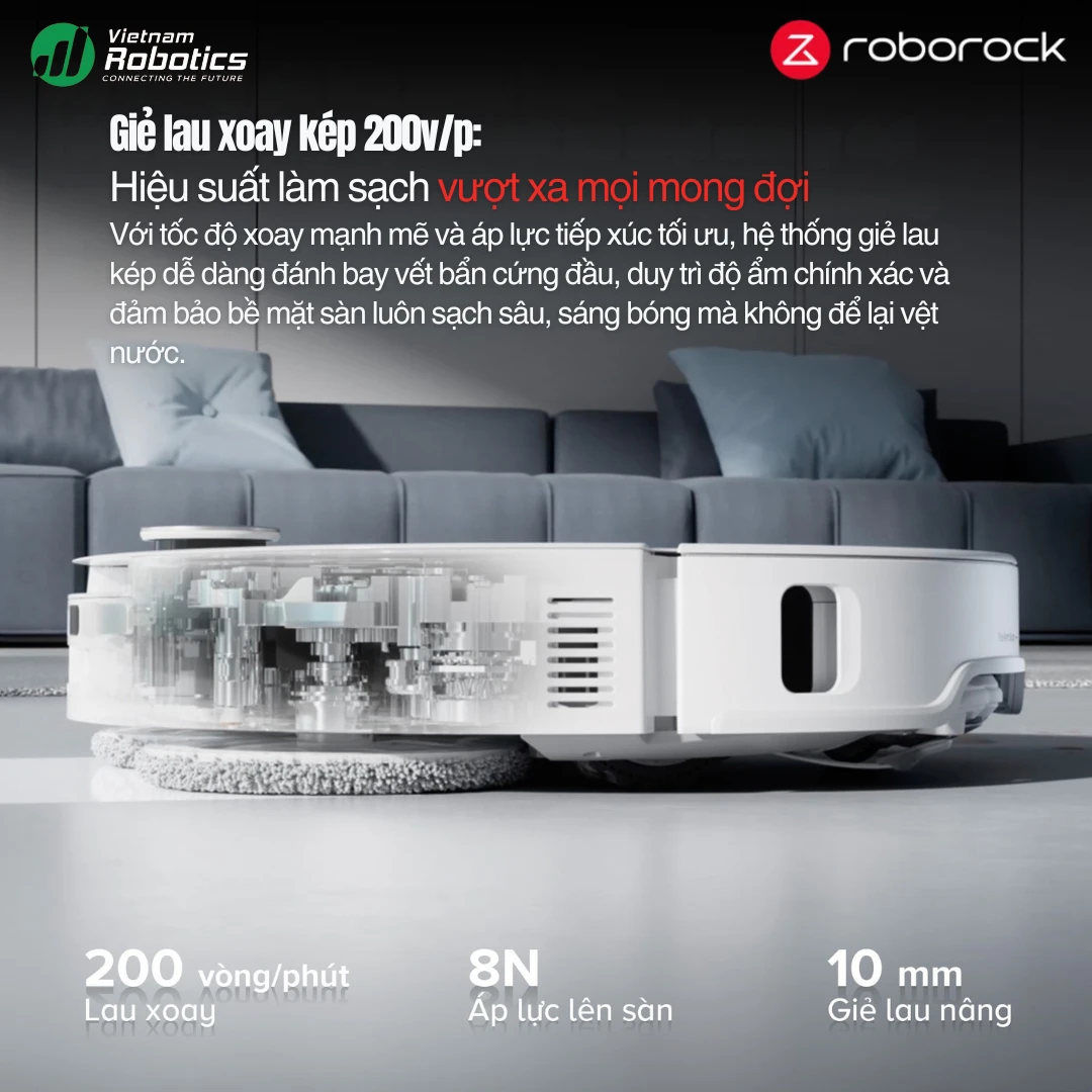 Robot hút bụi lau nhà Roborock Q Revo Edge T