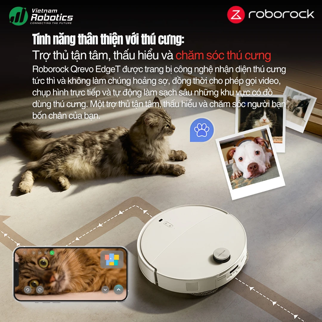 Robot hút bụi lau nhà Roborock Q Revo Edge T