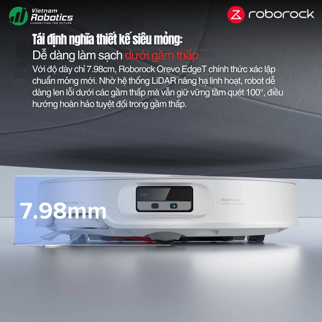 Robot hút bụi lau nhà Roborock Q Revo Edge T