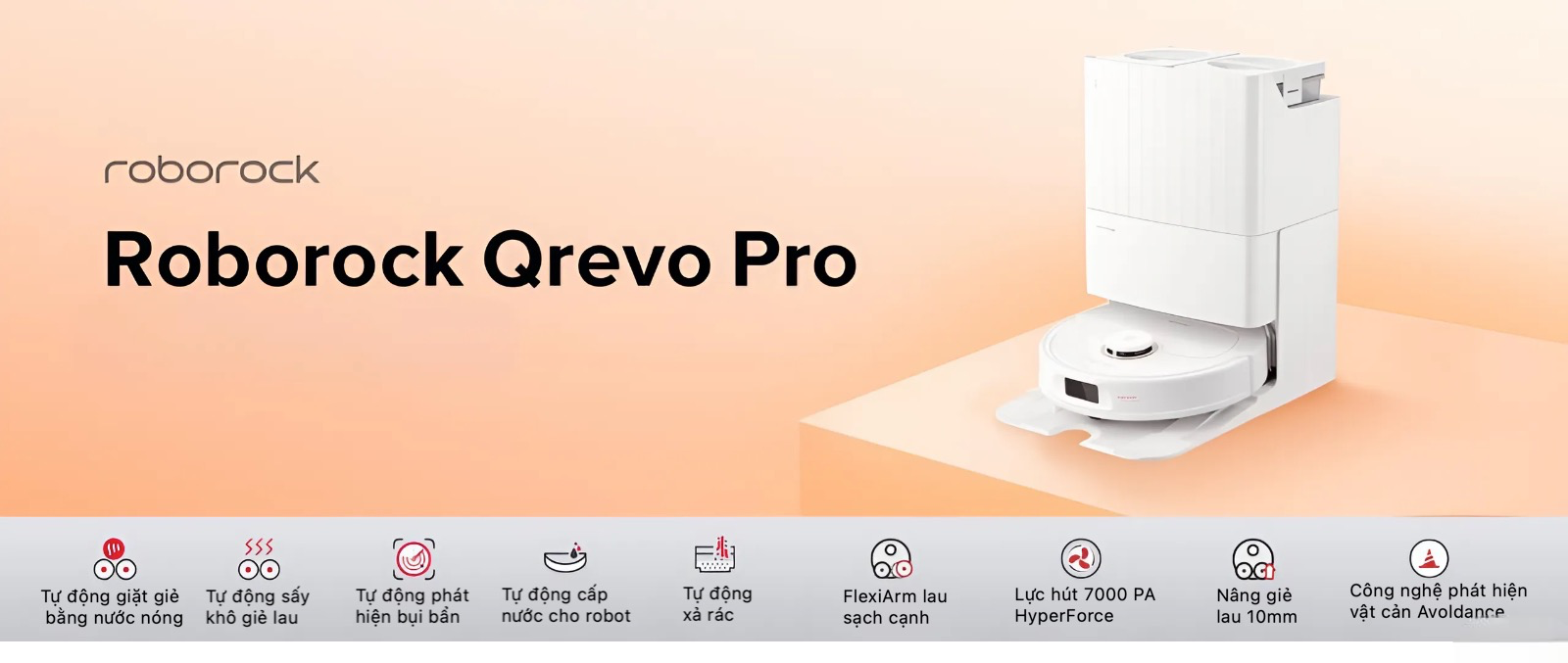 Robot hút bụi lau nhà Roborock Q Revo Pro – Bản Quốc Tế