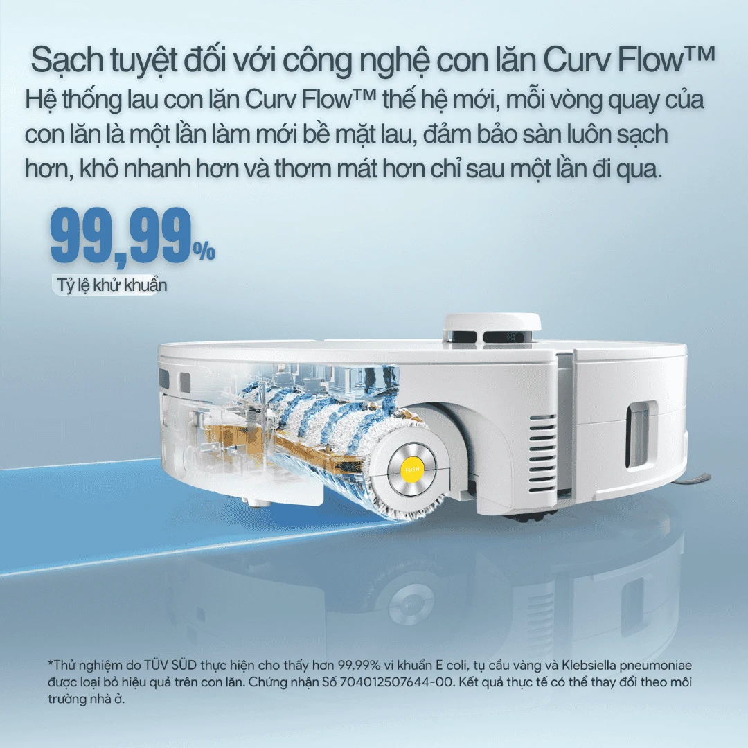 Roborock Qrevo Curv 2 Flow – Bảo Hành 2 Năm