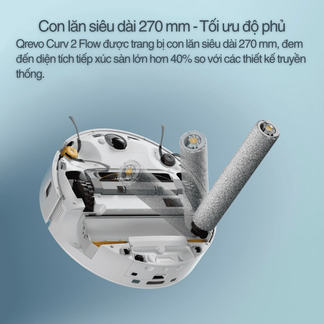 Roborock Qrevo Curv 2 Flow – Bảo Hành 2 Năm