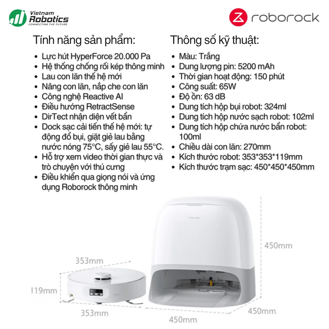 Roborock Qrevo Curv 2 Flow – Bảo Hành 2 Năm