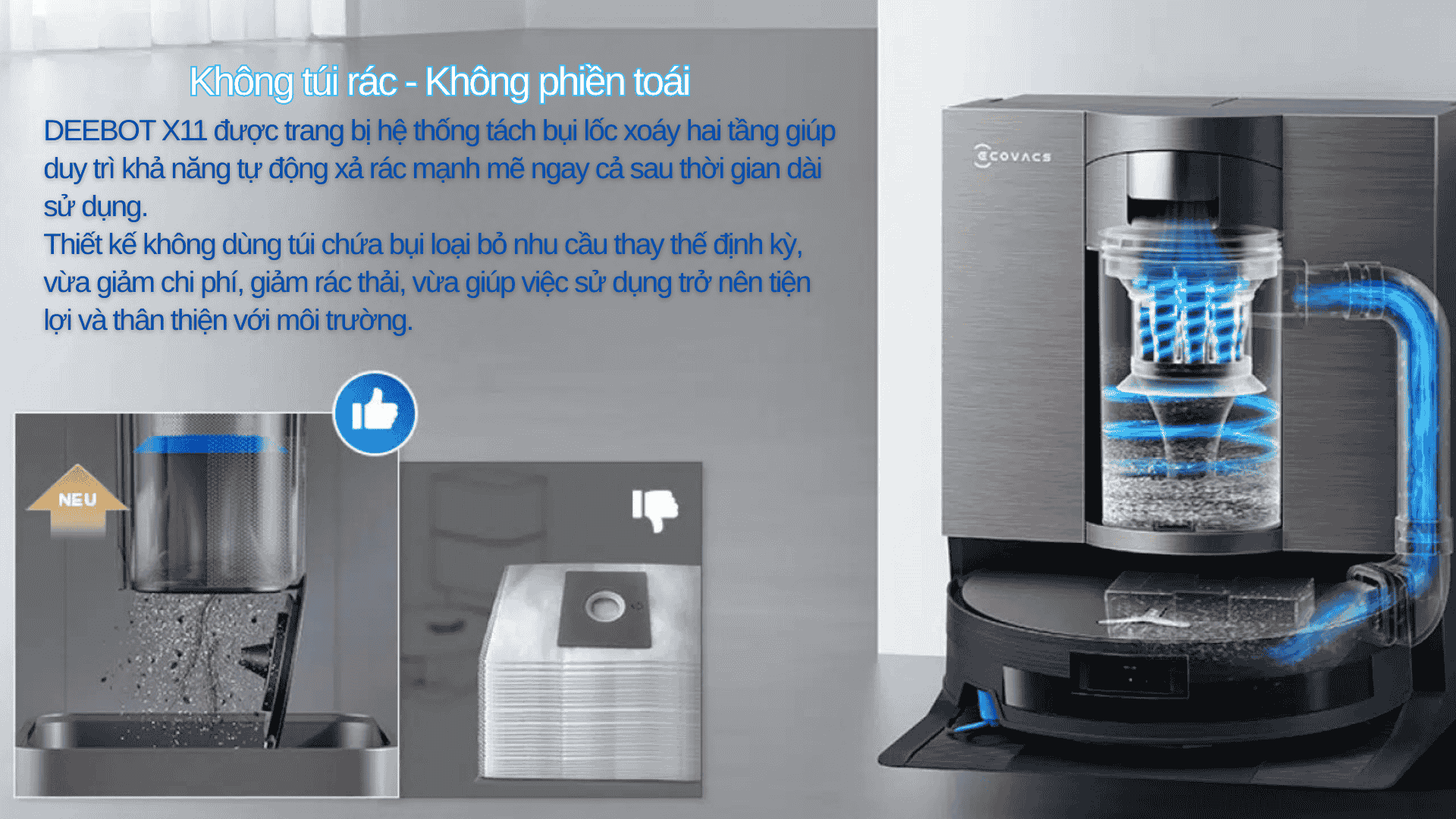 ECOVACS DEEBOT X11 OMNI-CYCLONE 