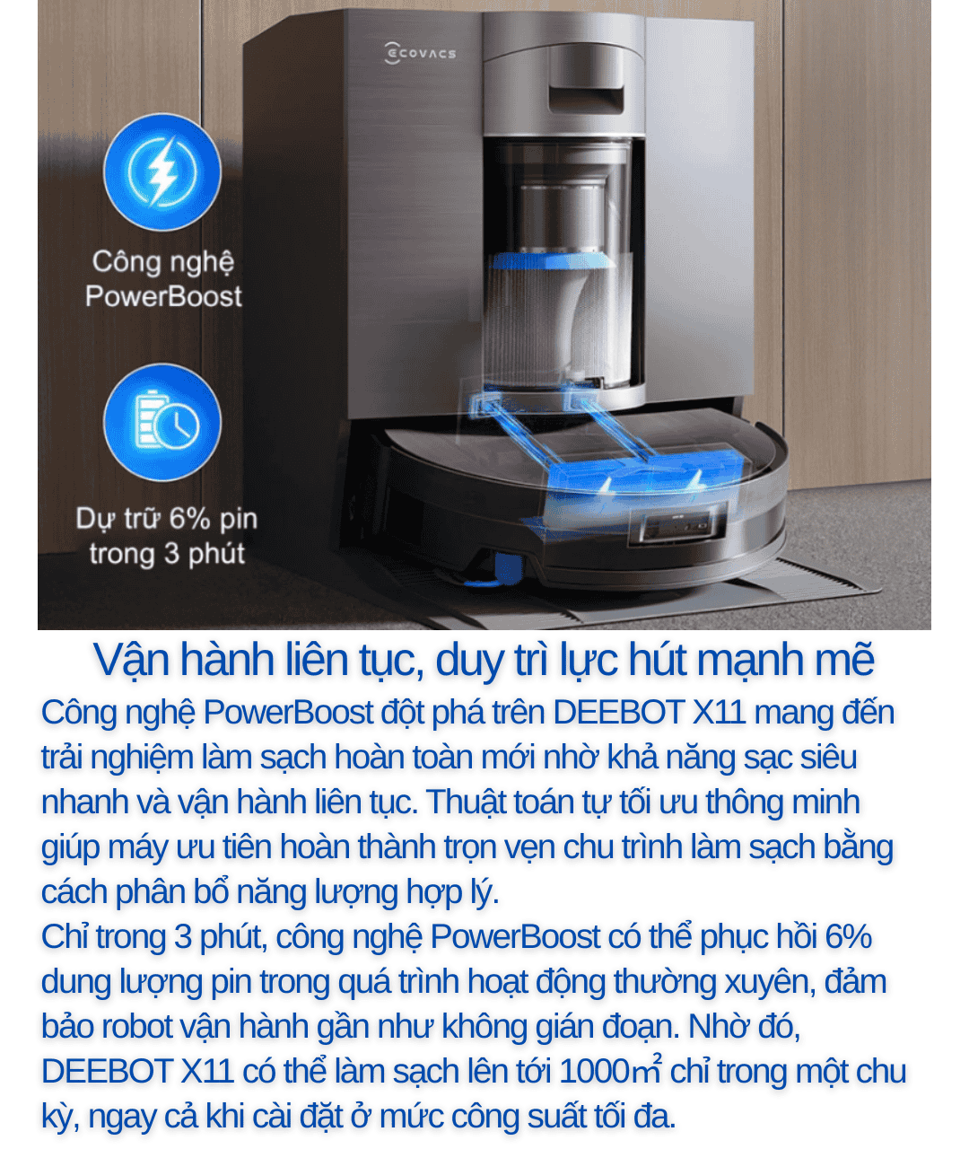 ECOVACS DEEBOT X11 OMNI-CYCLONE 