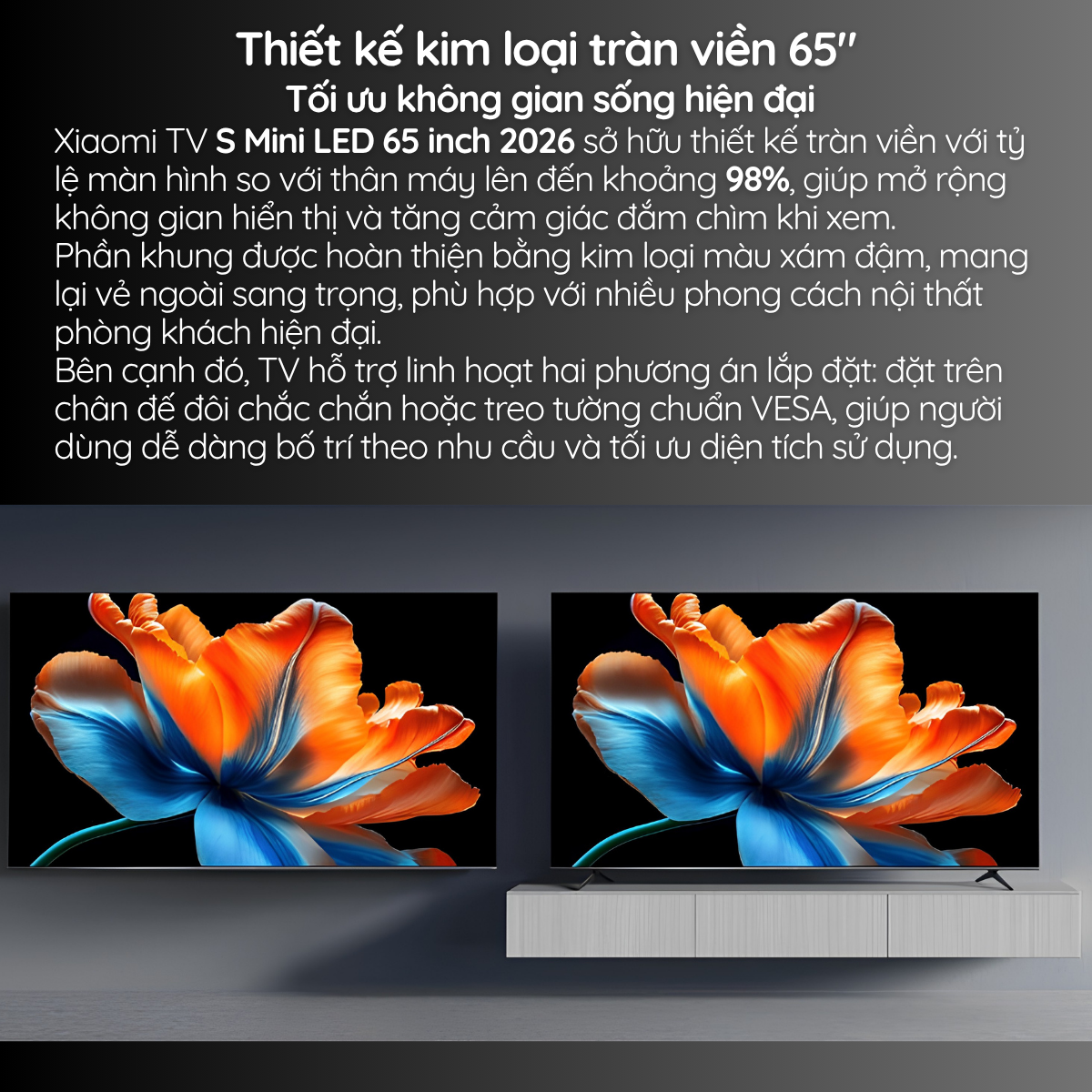 Thiết kế cao cấp - Tối giản hiện đại