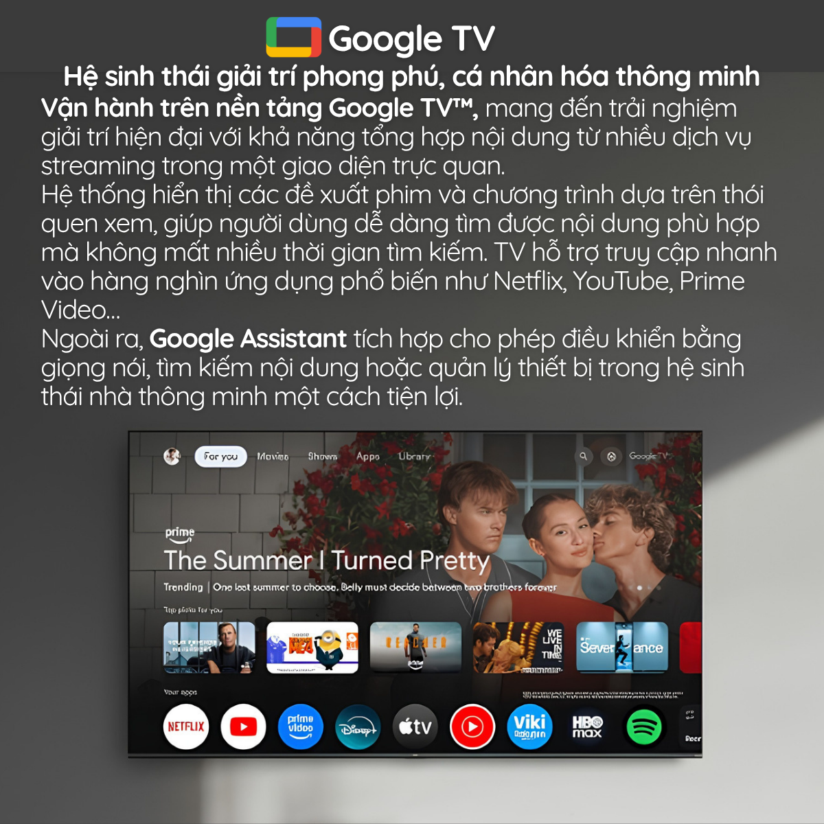 Xiaomi TV S Mini LED 85 inch 2026 Google TV™ – Thông minh, tiện lợi