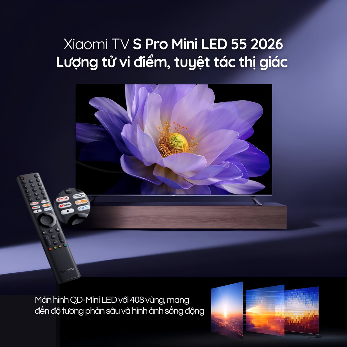 Xiaomi TV S Pro Mini LED 55 inch 2026 – 4K 144Hz, 1700 nits, TV cao cấp đáng mua nhất phân khúc