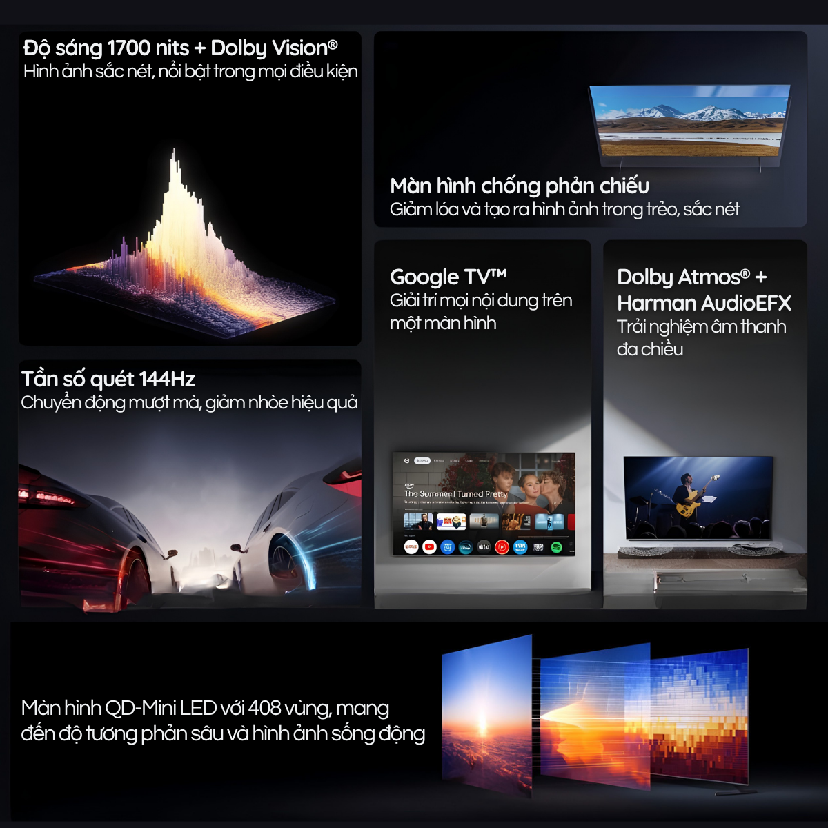 Xiaomi TV S Pro Mini LED 55'' 2026 (O32J L55MB-SSEA) - ưu điểm nổi bật