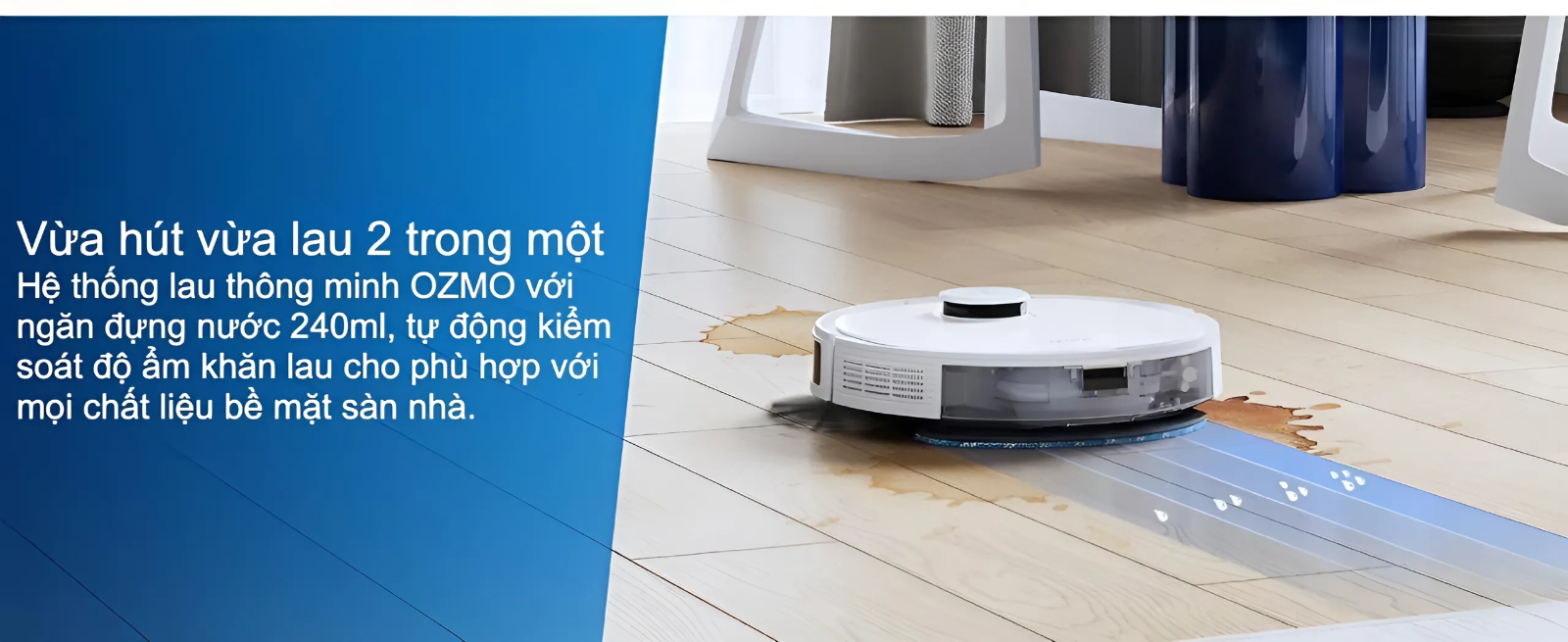 Robot hút bụi lau nhà Ecovacs Deebot N10 Plus