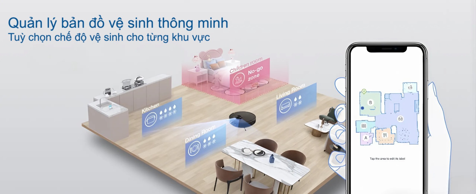 Robot hút bụi lau nhà Ecovacs Deebot NEO Plus - bảo hành 24 tháng