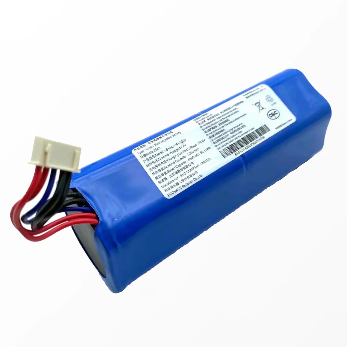 Pin Ecovacs Deebot Lithium 14.8V-DC/5200mAh