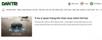 3 lưu ý quan trọng khi chọn mua robot hút bụi - dantri.com.vn