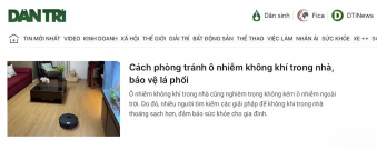 Cách phòng tránh ô nhiễm không khí trong nhà, bảo vệ lá phổi - dantri.com.vn