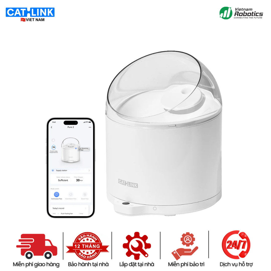 Catlink Pure 2 - Máy Cấp Nước Tự Động Cho Mèo